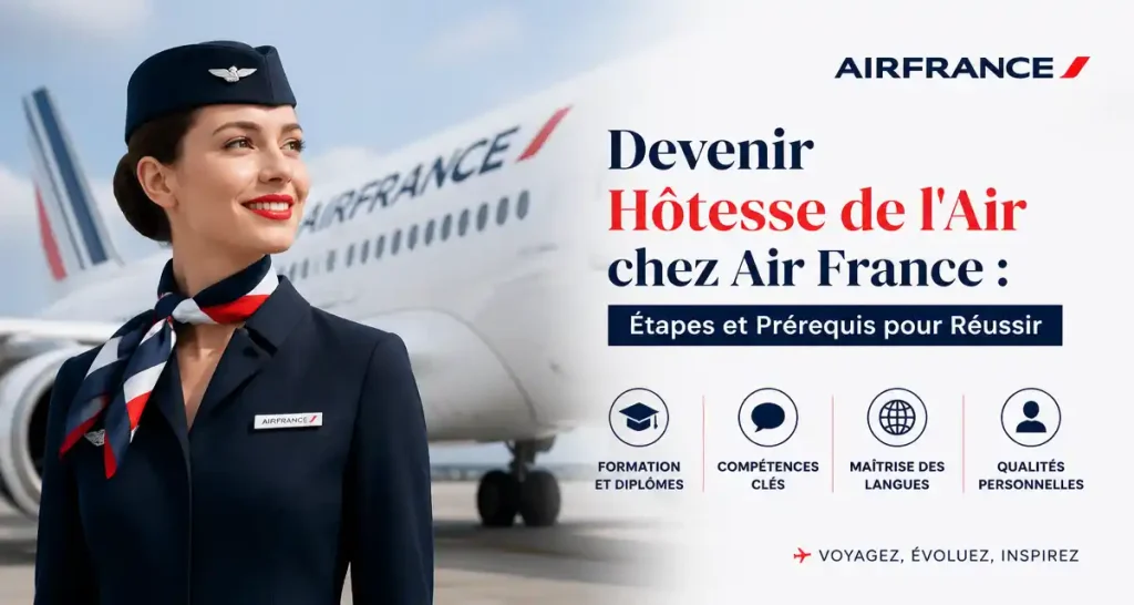 Devenir Hôtesse de l&rsquo;Air chez Air France : Étapes et Prérequis pour Réussir