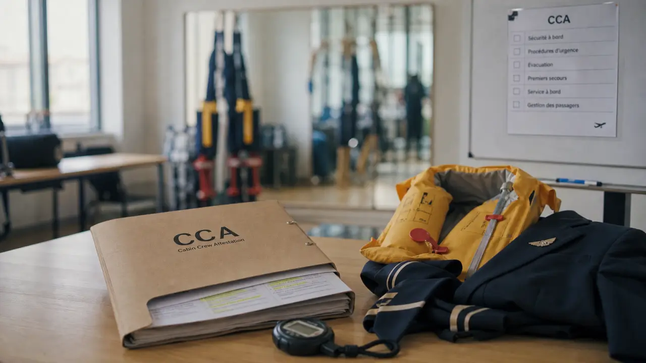 Cca hotesse de l'air : dossier CCA et entraînement PNC en école de formation