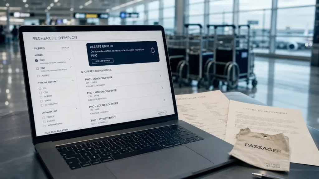 Recrutement PNC Air France : où trouver les offres officielles, la Job Alert et l’alternance