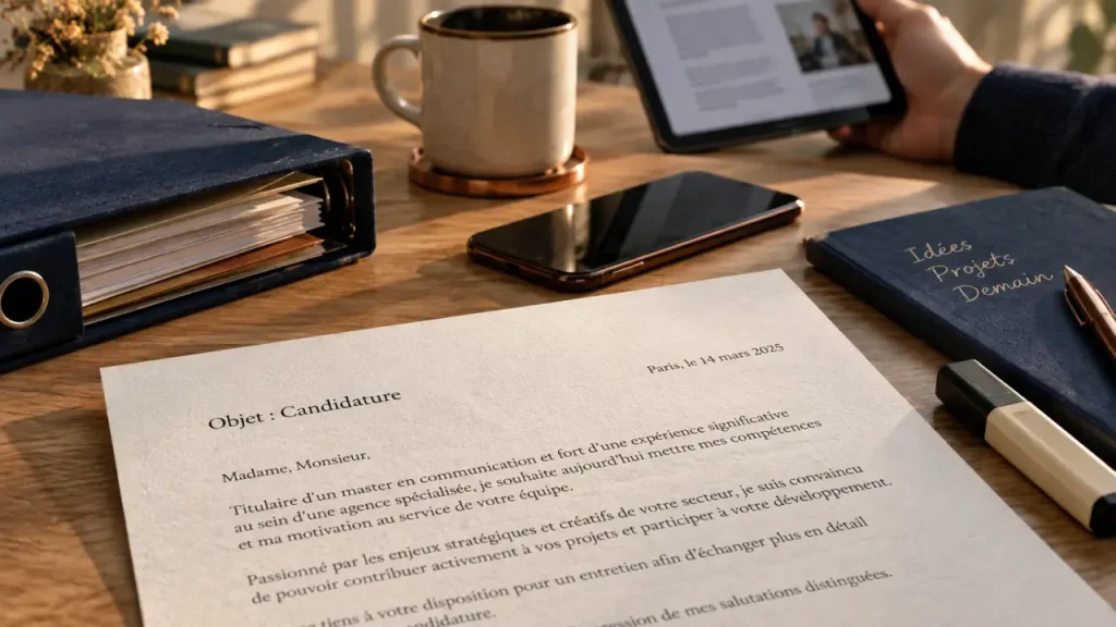 Comment présenter une lettre de motivation : 1 page, 3 arguments et un PDF net