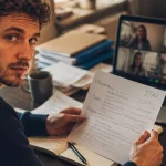 Entretien d embauche en anglais : candidat en visioconférence, notes STAR