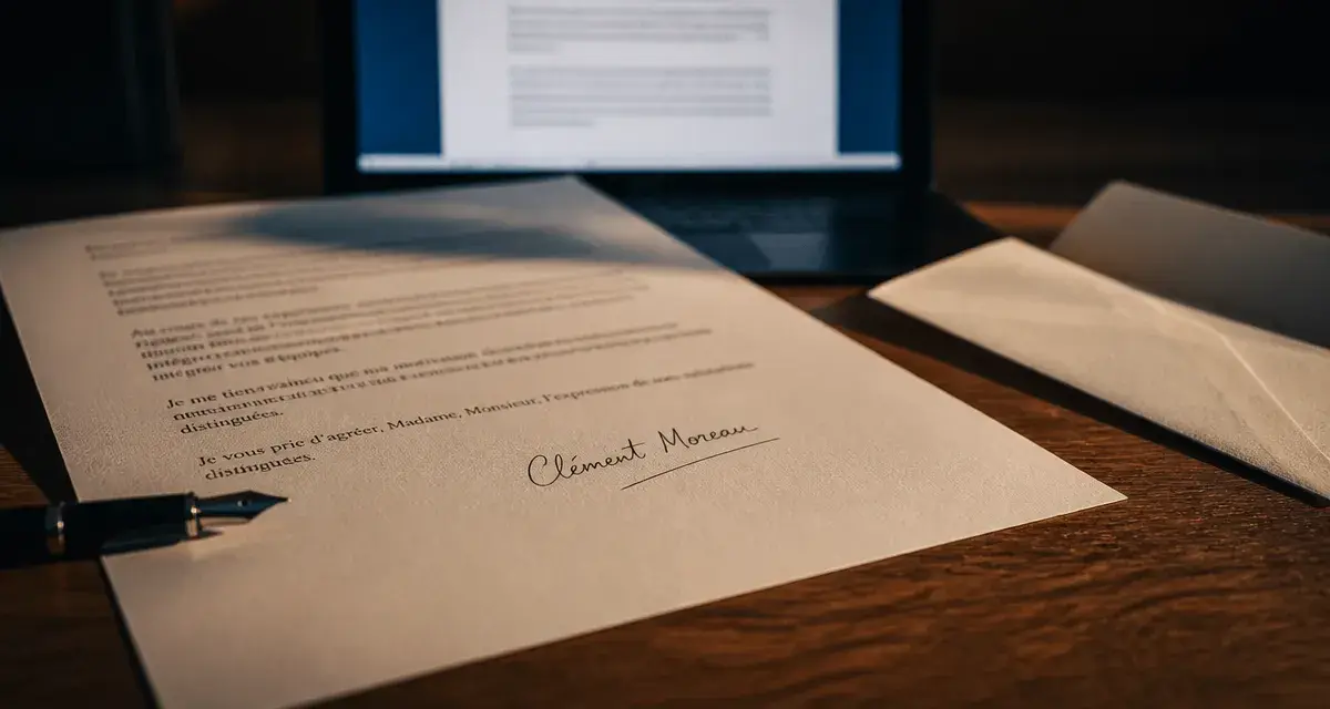 faut il signer une lettre de motivation : signature manuscrite 2025 sur lettre imprimée