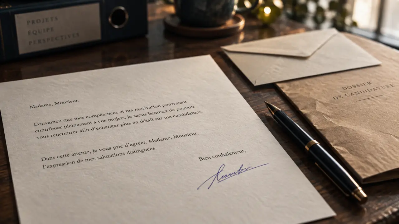 Finir une lettre de motivation : formule de politesse et signature