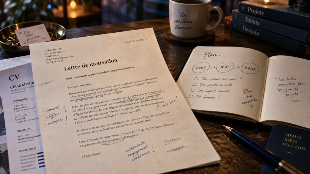 Lettre de motivation : le plan en 3 parties pour éviter de recopier votre CV