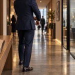 Comment s habiller pour un entretien d embauche : blazer bleu marine et look casual chic au bureau