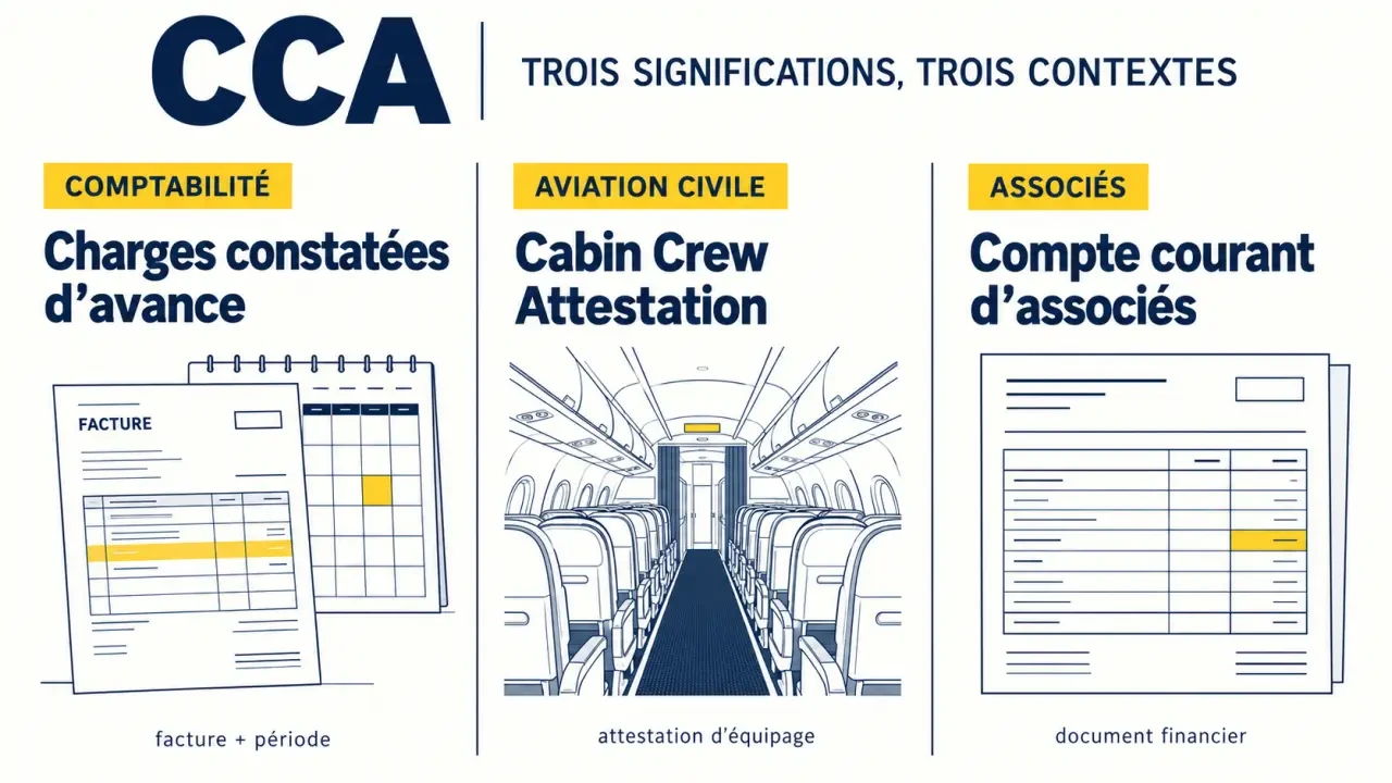 cca def : les trois significations du sigle CCA en comptabilité, aviation et finance