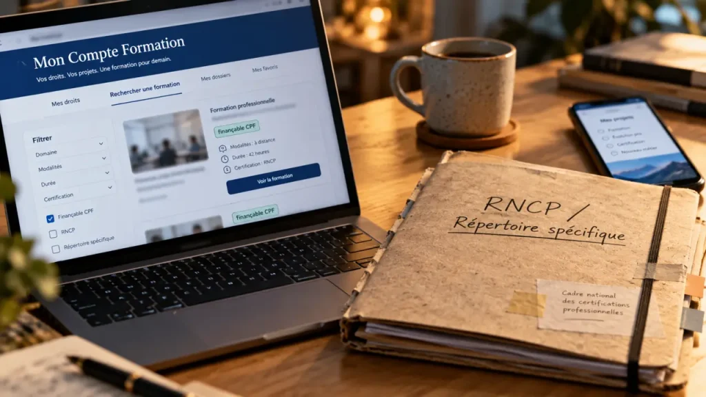 Formation en ligne CPF : vérifier la certification
