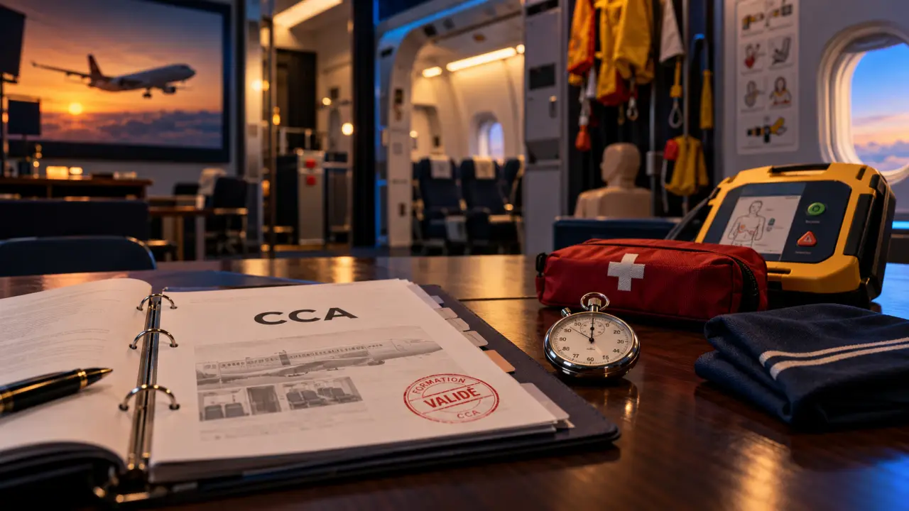 Formation hotesse de l'air : dossier CCA en école aéronautique