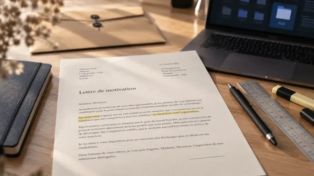 Lettre de motivation : 7 réglages pour tenir sur une page et rester convaincante