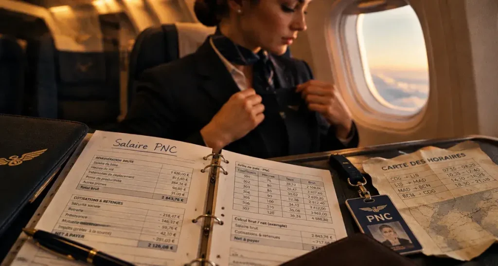 Le salaire d’un steward varie de 1 802 à 3 500 € bruts selon l’expérience et la compagnie
